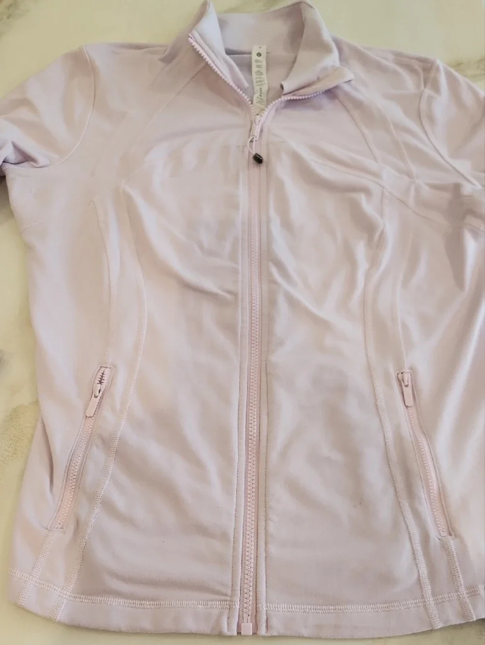 lululemon athletica pale pinkish Purple Zip-Up Jacket..preloved.